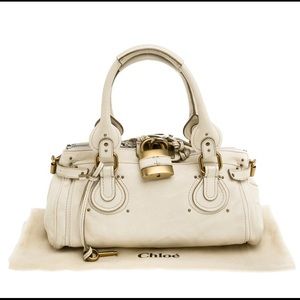 Chloe Paddington Leather Padlock Satchel